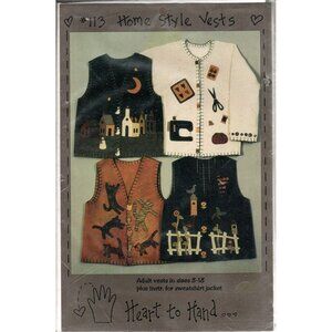 Heart to Hand Misses 8 to 18 Home Style Vest and Jacket Sewing Pattern